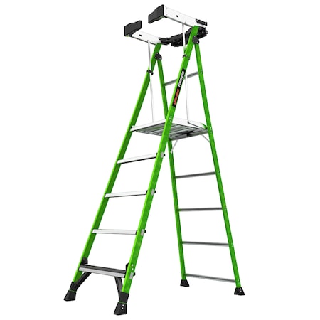 5 ft Fiberglass Platform Stepladder, 375 lb Capacity MPN:19305