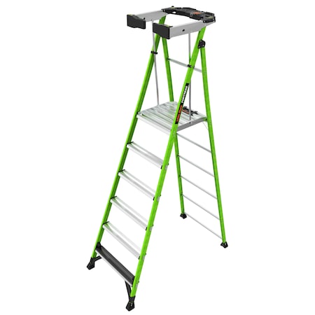 6 ft Fiberglass Platform Stepladder, 375 lb Capacity MPN:19306