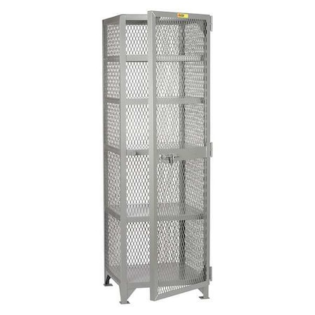Bulk Storage Locker, 25 in W, 27 in D, 78 in H, (1) Tier, (1) Wide, Gray MPN:SL5-2424-78