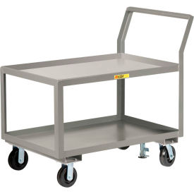 Little Giant® Utility Cart w/2 Tray Shelves & Floor Lock 3600 lb. Cap 39