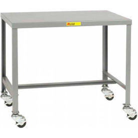 Little Giant® Mobile Machine Table W/ Shelf Steel Square Edge 24