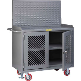 Little Giant Mobile Service Workbench w/ Steel Top & Center Shelf 48