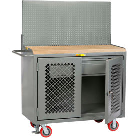 Little Giant Mobile Service Workbench w/ Pegboard Panel & Drawer 48