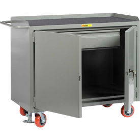 Little Giant Mobile Service Bench w/ Steel Square Edge Top & 2 Doors 48