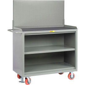Little Giant Mobile Service Workbench w/ Non Slip Vinyl Top & Center Shelf 48