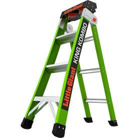 Little Giant® King Kombo Professional Combination Ladder 4' Type IAA 3 Step 375 lb. Capacity 13470-001