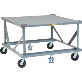 Little Giant® Fixed Height Pallet Stand PDFS40-6PH2FLLR - 40 x 48 Solid Deck & Load Retainers PDFS40-6PH2FLLR