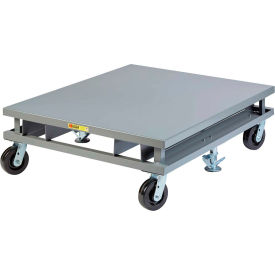 Little Giant® Solid Deck Pallet Dolly with Fork Pockets PDS-48-6PHFP2FL - 3600 Lb. Cap. - 48x48 PDS-48-6PHFP2FL