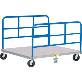 Little Giant® Pallet Dolly with Double End Racks PDS48-6PH2FL-2H 48x48 Solid Deck & Floor Locks PDS48-6PH2FL-2H