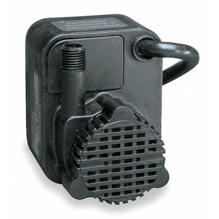Submersible Pump, 0.6 A, 115V AC, 1/125 hp, 7 ft Max Head, 1/4 in Intake and Disch, Epoxy Encap MPN:518200