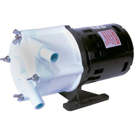Magnt Drv Pmp, 1/2in, Hose, 1/70hp, Glss PP MPN:589002