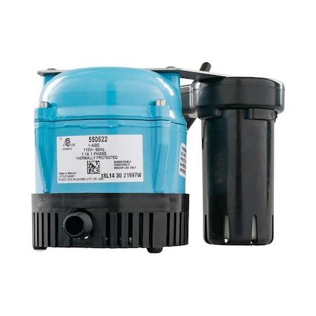 Condensate Pump, 1/2 gal, 1/150 hp, 115V AC MPN:550522