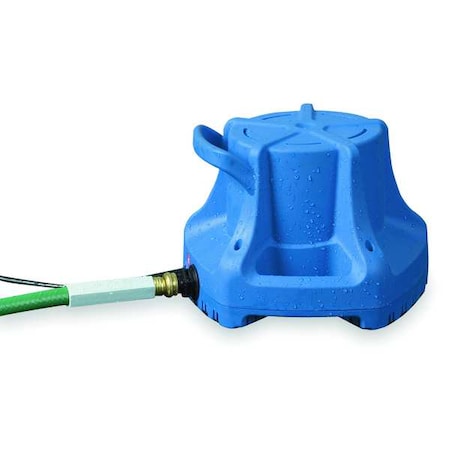 Pool Cover Pump, 1/3 hp, 115V AC, 22 ft Max Head, 1 in Intake and Discharge Size MPN:577301