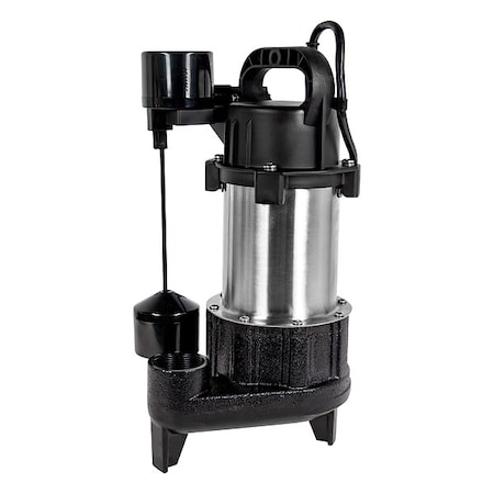 SubmersibleSumpPump, 10ft, 15.25in, 115VAC MPN:16EC-SSA-V