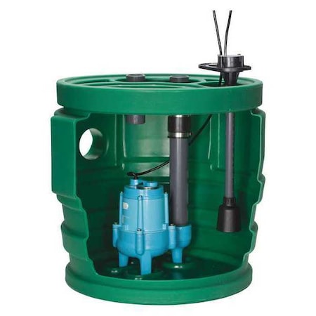 Sewage Ejector System, 2/5 hp, 120V AC MPN:509687