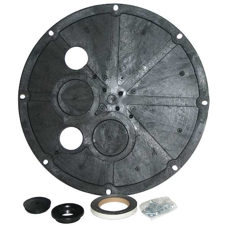 Sump Basic Cover with 2 in. Vent Holes, 20 1/2 in Dia., 2 in Ht, Polyethylene MPN:14940654