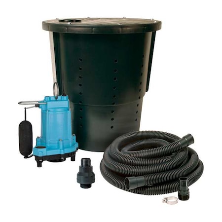 Sump Pump Package, 20ft, 1/3hp, 115V AC MPN:14940655