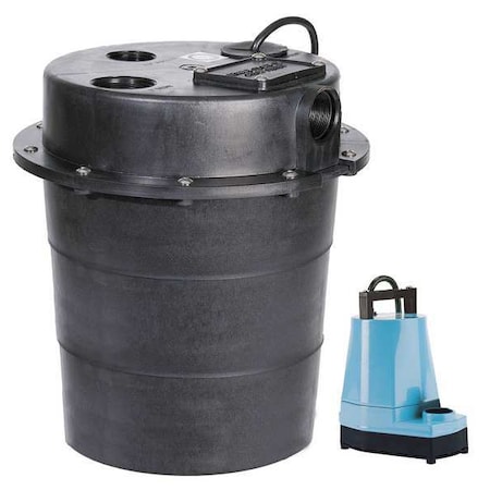 Sink Drain Pump System, 10ft, 1/6hp, 115V AC MPN:505055