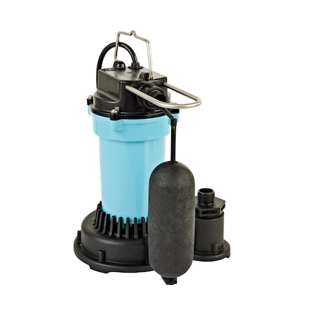 Submersible Sump Pump, 10ft, 10.875 in, 115V AC MPN:505702