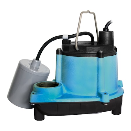 SubmersibleSumpPump, 10ft, 7.125in, 115VAC MPN:506171