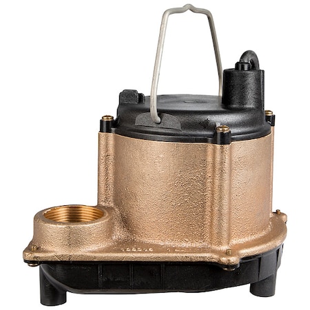SubmersibleSumpPump, 10ft, 6in, 115VAC MPN:506257