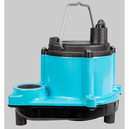 Submersible Sump Pump, 1/3 HP, 1 1/2 in F, No Switch, 29 gpm Flow Rate at 10 Ft of Head, 10 ft cord MPN:506271