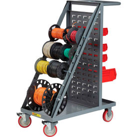 Little Giant® RT4-5TL-LP Wire Reel Cart Louvered Panel Back Non-Marking Polyurethane Wheels RT4-5TL-LP