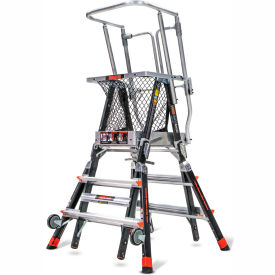 Little Giant® Aerial Safety Cage 3'-5' W/ Click Casters - 18503-240 18503-240