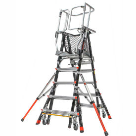 Little Giant® Aerial Safety Cage 5'-9' W/ Click Casters - 18509-240 18509-240