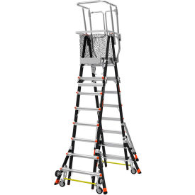 Little Giant® Aerial Safety Cage 8'-14' W/ Click Casters - 18515-240 18515-240