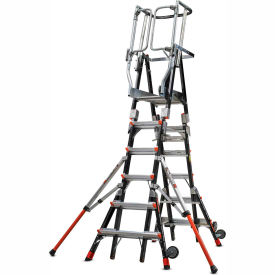 Little Giant Fiberglass Compact Safety Cage Ladder 6-10' Type 1AA - 19506-244 19506-244