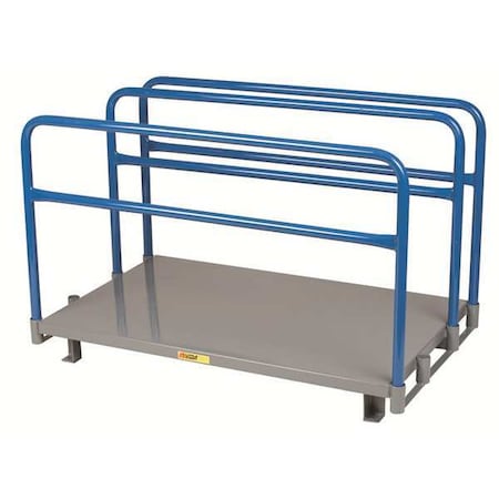 Freestanding Vertical Sheet Storage Rack, 30 in D, 48 in W, 4 Shelves, Gray MPN:ASR-3048