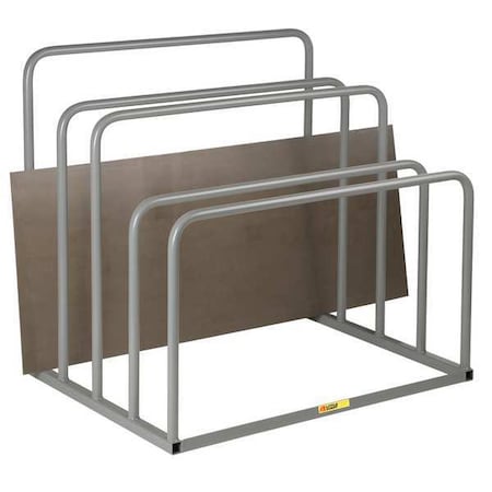Freestanding Vertical Sheet Storage Rack, 36 in D, 48 in W, 4 Shelves, Gray MPN:SR-3648