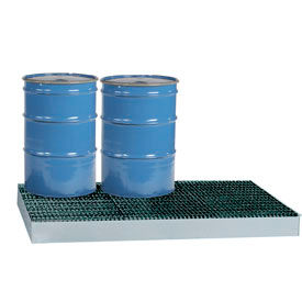 Little Giant® Low-Profile Spill Control Platform SSB-5176 6-Drum 99 Gallon SSB-5176