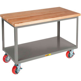 Little Giant® Mobile Butcher Block Top Table 48 x 24