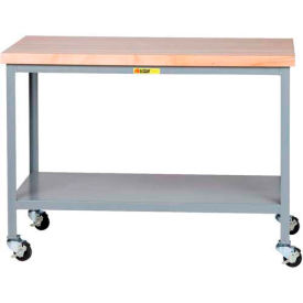 Little Giant® Mobile Butcher Block Top Table 36 x 24