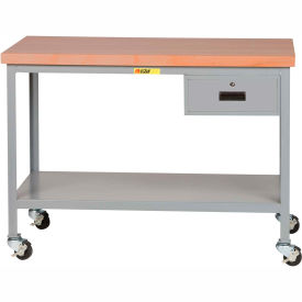 Little Giant® Mobile Butcher Block Top Table 60 x 30