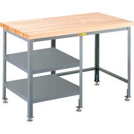 Little Giant® Adjustable Height Workbench 2 Side Shelves 48 x 24