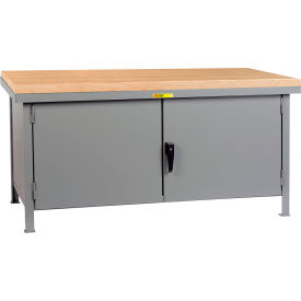 Little Giant® Heavy Duty Cabinet Workbench Butcher Block Top & 1 Drawer 60