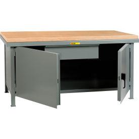 Little Giant® Heavy Duty Cabinet Workbench Butcher Block Top & 1 Drawer 72