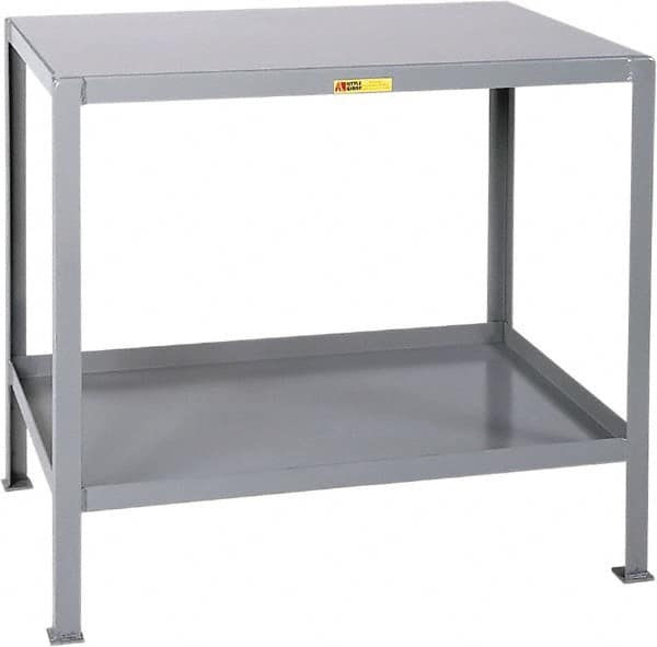 Heavy-Duty Machine Table: Steel, Gray MPN:MT1832-2