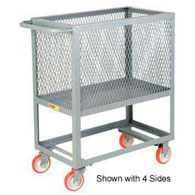 Little Giant® Raised Platform Box Truck RP3X-1832-5PY 3 Expanded Metal Sides 18x32 1200 RP3X-1832-5PY