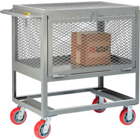 Little Giant® Raised Platform Trucks with Drop-Gate & Lid Mesh Sides 2000 lb Cap. 24x36 RPDXL-2436-6PY