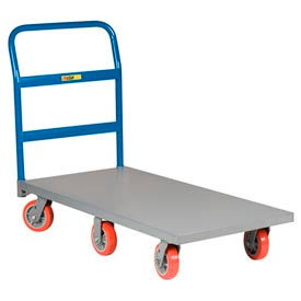 Little Giant® 6-Wheel Platform Truck NB6W-2460-6PY - 24 x 60 - Polyurethane Wheels - 3600 Lb. NB6W-2460-6PY