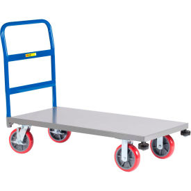 Little Giant® Heavy-Duty Platform Truck with Rolling Corner Bumpers NCB-3060-8PYBK - 30 x 60 NCB-3060-8PYBK