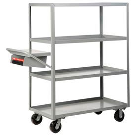 Little Giant® Shelf Truck w/4 Lip Shelves & Writing Pocket 3600 lb. Cap 60