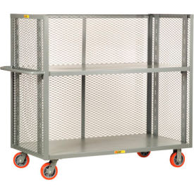 Little Giant® 3-Sided Shelf Truck Mesh Sides 2 Adj. Shlv 3600 lb Cap. 30x60 6