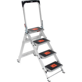 Little Giant® Safety Aluminum Step Ladder - 4 Step - 10410BA 10410BA