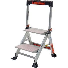 Little Giant® Jumbo Step Aluminum Ladder - 375 lb. Capacity 2 Step - 11902 11902