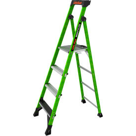 Little Giant® MightyLite™ Step Ladder w/ Ground Cue 6' Type IAA 4 Step 375 lb. Capacity 15406-001